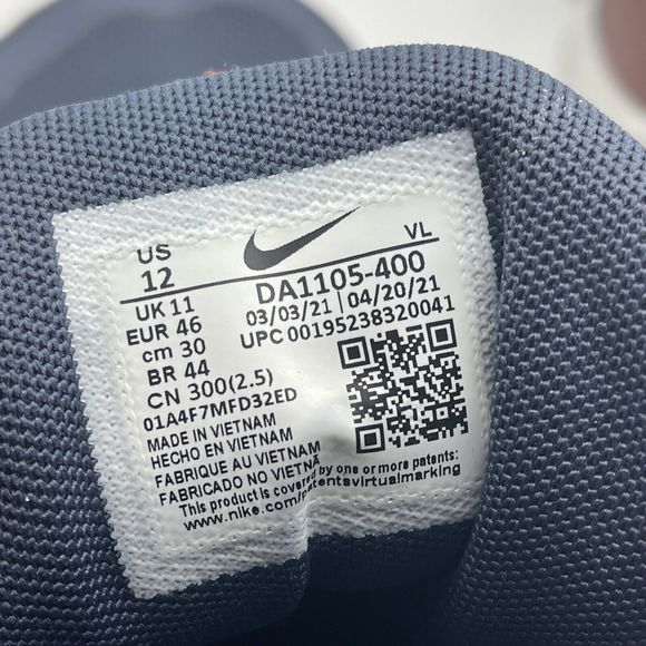 Nike Shoes Mens size 12 Blue Quest 4 Running Shoes Sneakers DA1105-400 - Picture 5 of 7